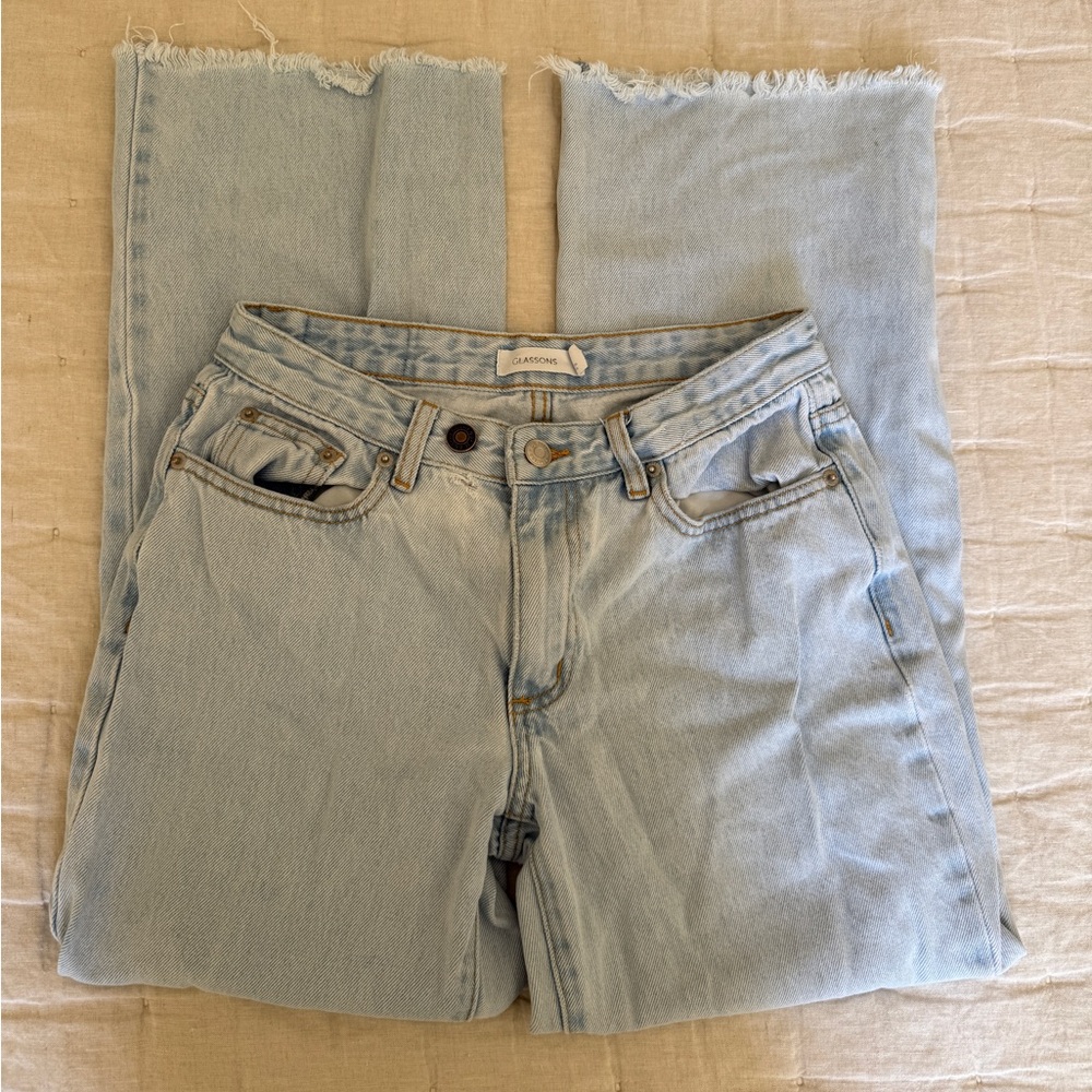Glassons | Light Wash Straight Leg Jeans Size 6